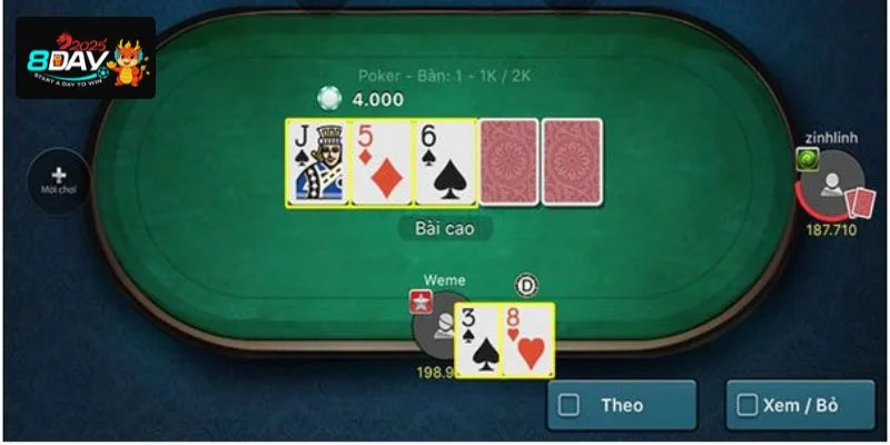 Game bài Poker trực tuyến là bộ môn bài lá quen thuộc và hấp dẫn.